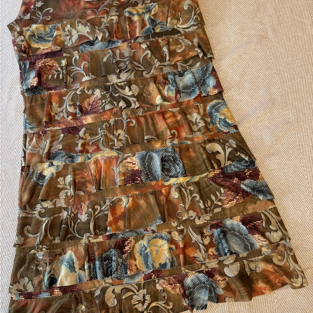 Floral Patterned Midi Dress